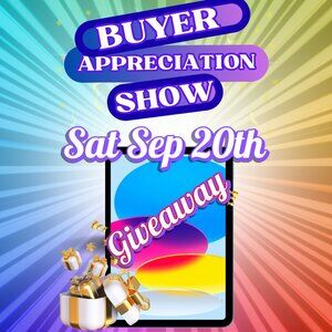 Buyer Appreciation Sep 20, 2025 2PM PT ⭐iPad GIVEAWAY